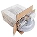 I00000 160pcs Silver Plastic Plates, Silverware, Silver Cups & Hand Napkins, Includes: 40 Forks, 20 Spoons, 20 Knives, 20 Dinner Plates, 20 Dessert Plates, 20 Tumblers, 20 Towels