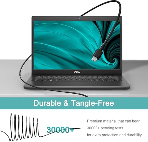 130W Dell USB C Laptop Charger, CE Listed 130W USB C Charger for Dell XPS 15 16 17, Precision, Latitude, Inspiron, Vostro, P/N: T4V18 0K00F5 K00F5 M0H25 M0H25 7MP1P 450-AHOM DA130PM170 HA130PM170