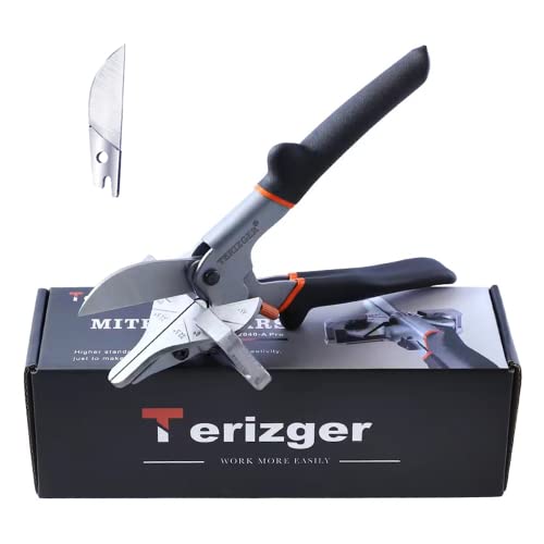 Terizger Miter Shears for Angular,Quarter Round Cutting Tool,Multi