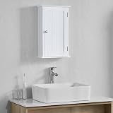 Bath Vida Priano 1 Door Wall Cabinet White 50H x 30W x 14D cm view 2