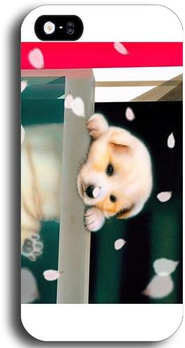 Amazon Iphone5s ケース 窓口で主人を待つ可愛いワンワンちゃん 5s専用 ポリカーボネート製ハードケース ホワイト ケース カバー 通販