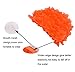 Medifier Lace Vintage Swim Cap Floral Petal Retro Style Bathing Caps for Women Rose Orange