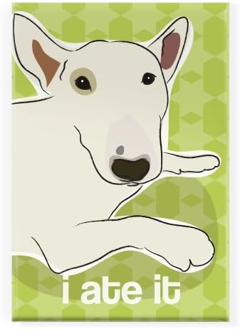 Pop Doggie I Ate it  Bull   Terrier  Fridge Magnet