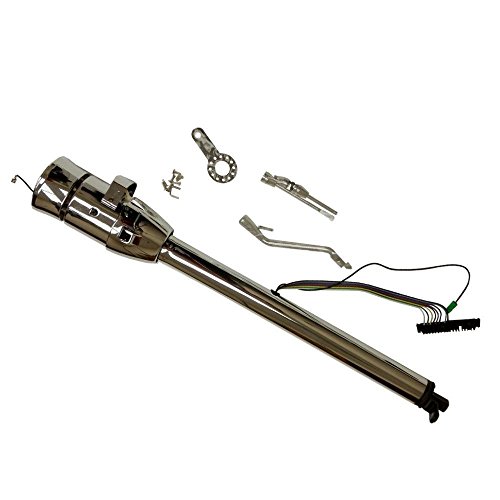 Hot Rod Chrome Tilt Auto Steering Column 30" GM No Key& Adapter & Shift Indicator