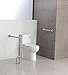 Wall-to-Floor Grab Bar + Side Leg - Stainless Steel - Concealed Mounting Flanges - Hardware Included - ADA Compliant - Free Grab Bar Included
