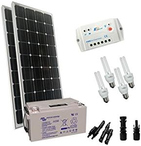 Solar Kit Lighting Fluo 200W 12V Mono Internal Photovoltaic Battery 130Ah