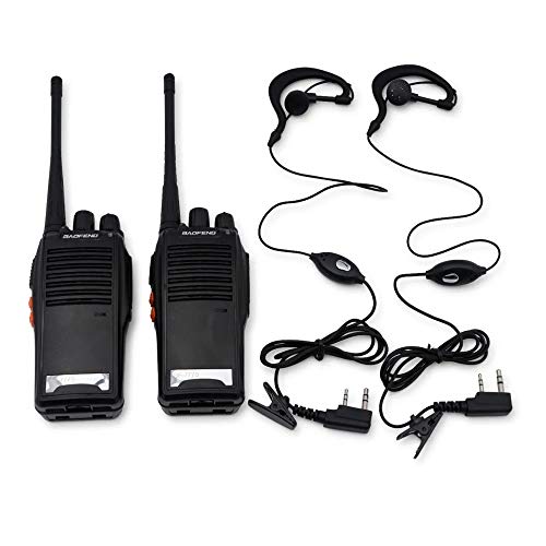 Kit 2 Rádio Comunicador Walk Talk HT UHF 16 Canais Baofeng