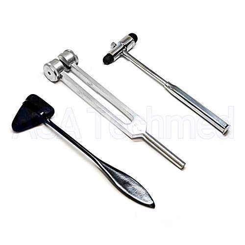 image for ASATechmed Goniometer Physical Therapy Complete Set W/Bonus Reflex Ham