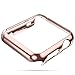 Hovisi Super Thin PC Plating Protective Bumper For Apple Watch Case 42mm (Rose Gold)