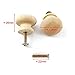 Anladia 20pcs 32mm Round Wooden Cabinet Knob Cupboard Drawer Wardrobe Door Pull Handle