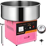 VEVOR Candy Floss Maker 20.5 Inch Commercial Cotton Candy Machine Stainless Steel for Various Parties