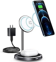 Magnetic Wireless Charger, Mags 2 in 1 Wireless