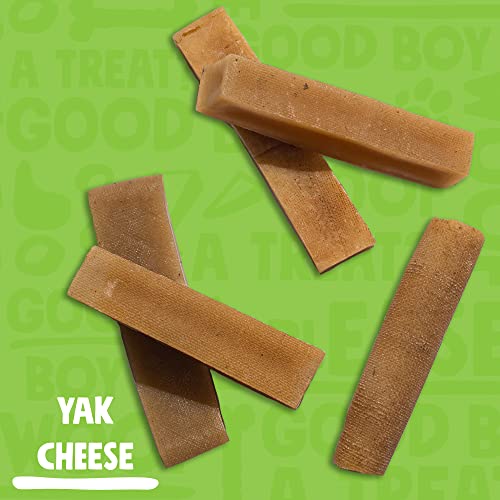 JollyBarks Yak Cheese Himalayan Dog Chews Yak Chew Dog Bones for Large