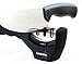 Lantana Chef Knife Sharpener, Soft Grip 3-Stage Professional Knife Sharpening System (for Ceramic and Steel Knives of All Sizes), Black