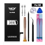 DEJI Battery for iPhone SE, 2010mAh High Capacity Replacement Battery for iPhone SE (Not 5 or 5S), with Professional Repair Tool Kit and Instructions -[2 Year Warranty]
