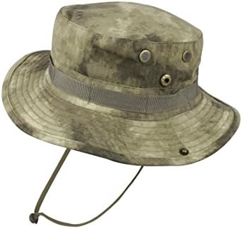 CHINWHIBoonie Tactical Fisherman Hat Sun Protection Vision Camouflage for Camping Hiking Fishing Men Unisex
