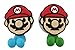 Finex® *Set of 2* Super Mario Brothers Toothbrush Holders with Suction Cup for wall in bathroom at home
