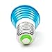 Hitlights Dimmable RGB LED Bulb , 3Watt Color Changing Light Bulb , Includes 24 Key Remote with 16 Colors and 8 Functions for Bedrooms Party Home Decorations (MR16 E26 Bas)