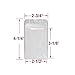HOSL Waterproof Clear Plastic Vertical Name Tag Badge ID Card Holders + Metal Badge Holder Clips with PVC Straps (100 Pack)