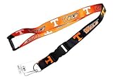 Tennessee Vols Volunteers Sports Collegiate Team Logo Reversible Lanyard Keychain Ticket ID Holder