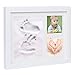 Baby Hand and Foot Prints Picture Frame Kit with Clay-Perfect for Baby Shower Baby Registry and Gender Reveal Party for Moms and Grandparents-Unique Baby Room Decor for Baby Girls and Baby Boys