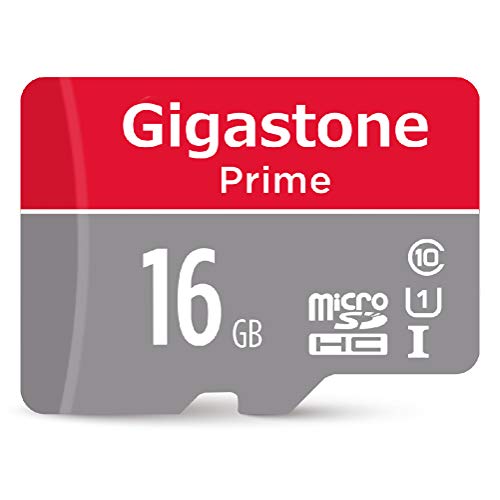Gigastone 16GB MicroSD Card UHS-I U1 Class 10 SDHC Memory Card with SD Adapter High Speed Full HD Video Nintendo Dashcam GoPro Camera Samsung Canon Nikon DJI Drone