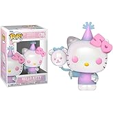 Funko Hello Kitty with Party Hat and Balloons + Protector: Sanrio 50th Anniversary Pop! Animation Vinyl Figure (Gift Set Bundled with ToyBop Brand Box Protector Collector Case)