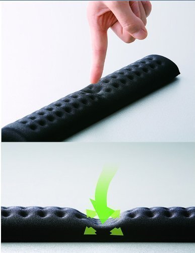 Elecom Comfy Fatigue-relieving ergonomic Keyboard keypad Wrist Pad MOH-012 (Black)