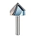 uxcell 90 Degree V-Groove Router Bit 1