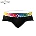 Men's Underwear,Neartime Mens Low Waist Boxers Shorts Men Underpants Soft Briefs (XL, Black)