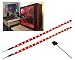 LEDdess LED Light Strip Computer Lighting RED, Magnetic, Molex Connector, 2pcs LED Strip for PC Case Lighting Kit (30cm,18leds,S Series)