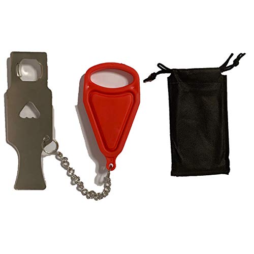 Portable Door Lock Pocket Lock Travel Lock is Compatible for AirBNB Lock,School Lockdown Lock,Safety Lock Offer Extra Safety for Travel,Home,Apartment Living,Hotel,Be Suitable for Door Open Inward