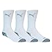 Puma Golf 2017 Men's Pounce Crew Socks (3 Pair, White, Size 9-12)