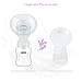 Manual Breast Pump, Dr.meter BPA Free Food Grade Milk Pump Suction with 180 Degree Rotated Handle for Storing and Feeding (BPA Free Manual Breast Pump)