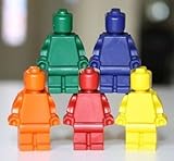 (40) LEGO Minifigure Crayons Ninjago Birthday Party Favors Supplies- 10 Sets of 4 Crayons Children, Kids, Game