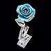 ZJchao Shaped Acrylic Rose Display Stand, Single Real Rose Flower or 24K Artificial Flower Transparent Base Rose Shelf Support Room Decoration(Shaped)