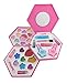 Liberty Imports Petite Girls Sun Hexagon Shaped Cosmetics Play Set - Fashion Makeup Kit for Kids