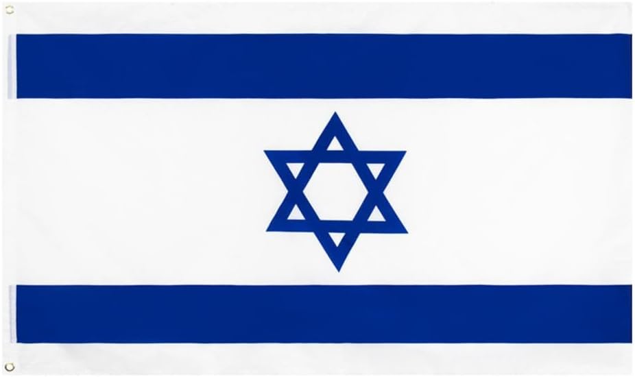 Flags - Israel Israeli Flag | 3x5 Ft | We Stand with Israel,Country Flag, Double Stitched, Indoor/Outdoor Decoration, Vibrant Colors, Brass Grommets (1pc)