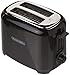 Proctor Silex 2-Slice Extra-Wide Slot Toaster with Cool Wall, Shade Selector, Toast Boost, Auto Shut-off and Cancel Button, Black (22215PS)