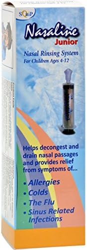 Squip Products Nasaline Junior Irrigator Kit - For Age 4-12 - Easy to use - 1 Kit (Pack of 2)