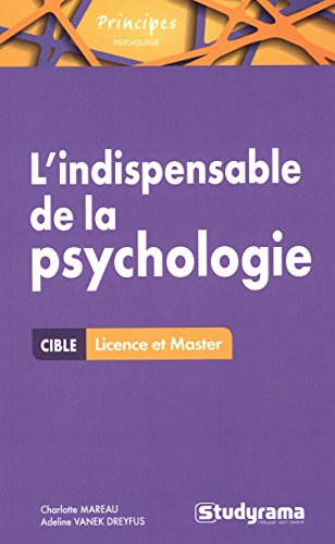 l'indispensable de la psychologie by Charlotte Mareau