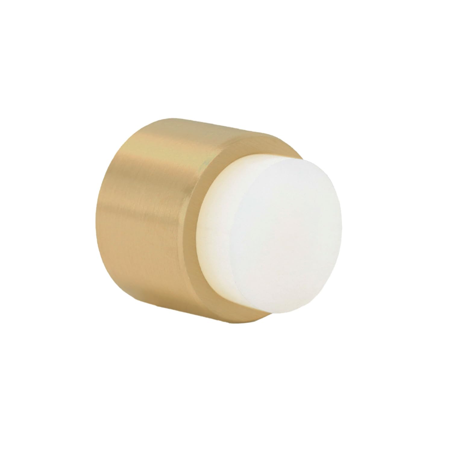 Photo 1 of EVI | Wall Adhesive Doorstop | 1.1'' X 1.1'' | White Rubber | Brass Finished Matte | Great Adherence | 100% Functional | Mod. 198/28