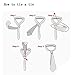 Huahuamini Striped School Tie Novelty Glasses Frame Costumes Accessories Halloween Christmas Cosplay Thanksgiving Gift (Yellow Red)