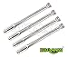 BBQMANN BF591 (4-Pack) Universal Stainless Steel Tube Burner Replacement for Charbroil, Charmglow, Sears Kenmore, Centro and Other Grills (15 7/8