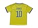 2017/2018 Juventus Away #10 DYBALA Football Futbol Soccer Yellow Kids Jersey Shorts Socks Set Youth Sizes