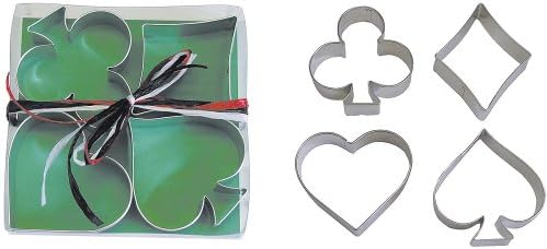 Card Tin Cookie Cutter 4 Pc Set L1865