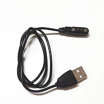 Cable de carga USB para IWO W26 W26+DTX P36 reloj inteligente 2Pin 0.157 in  succión magnética carga rápida cargador USB : Electrónica - Amazon.com