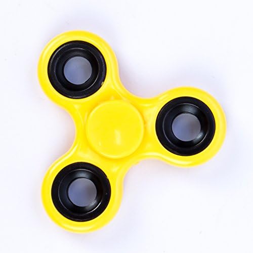 Redditline Spinner Fidget, High Speed Stainless Steel Bearing Focus The Anti-Anxiety 360 Spinner Helps Focusing ,Finger Spinner For Kids &amp; Adults (Candy yellow)