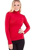 Ladies Solid Color Turtleneck Long Sleeve Top, Multiple Colors Available