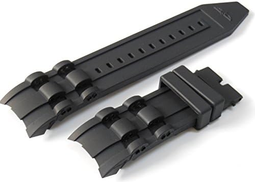 Black Rubber Watch Band Strap For Invicta Pro Diver